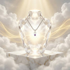 Amethyst with Pentacle & Crescent Moon