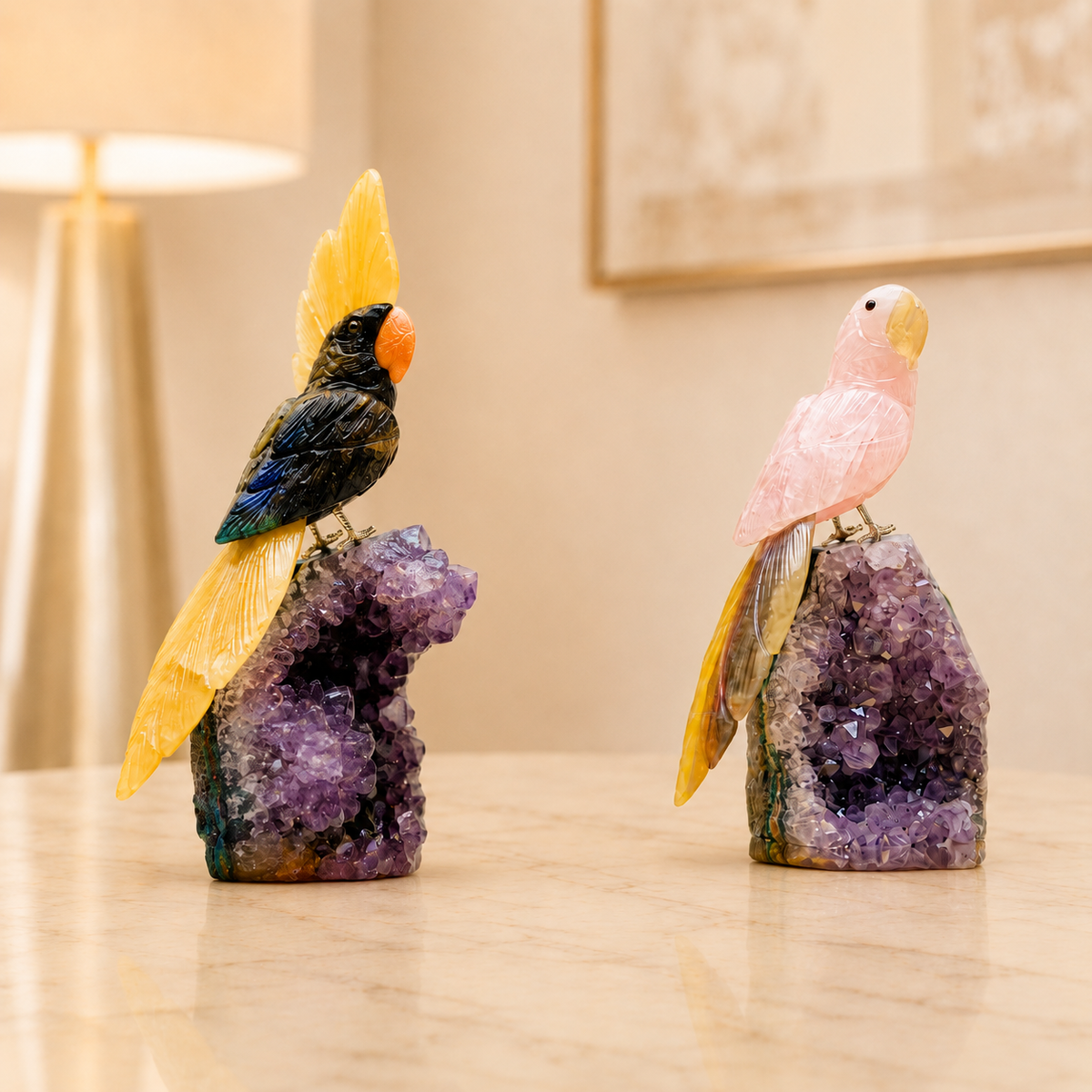 Combo of 2 crystal bird
