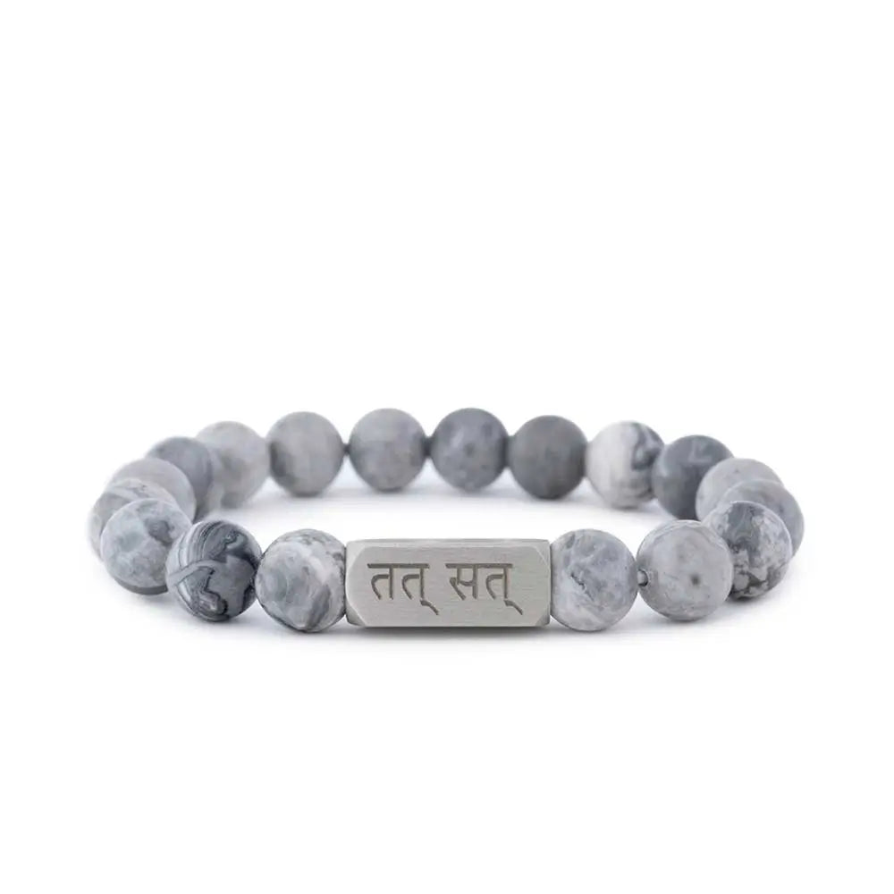 Map Grey Jasper | Numerology No. 4 | For Peace & Clarity