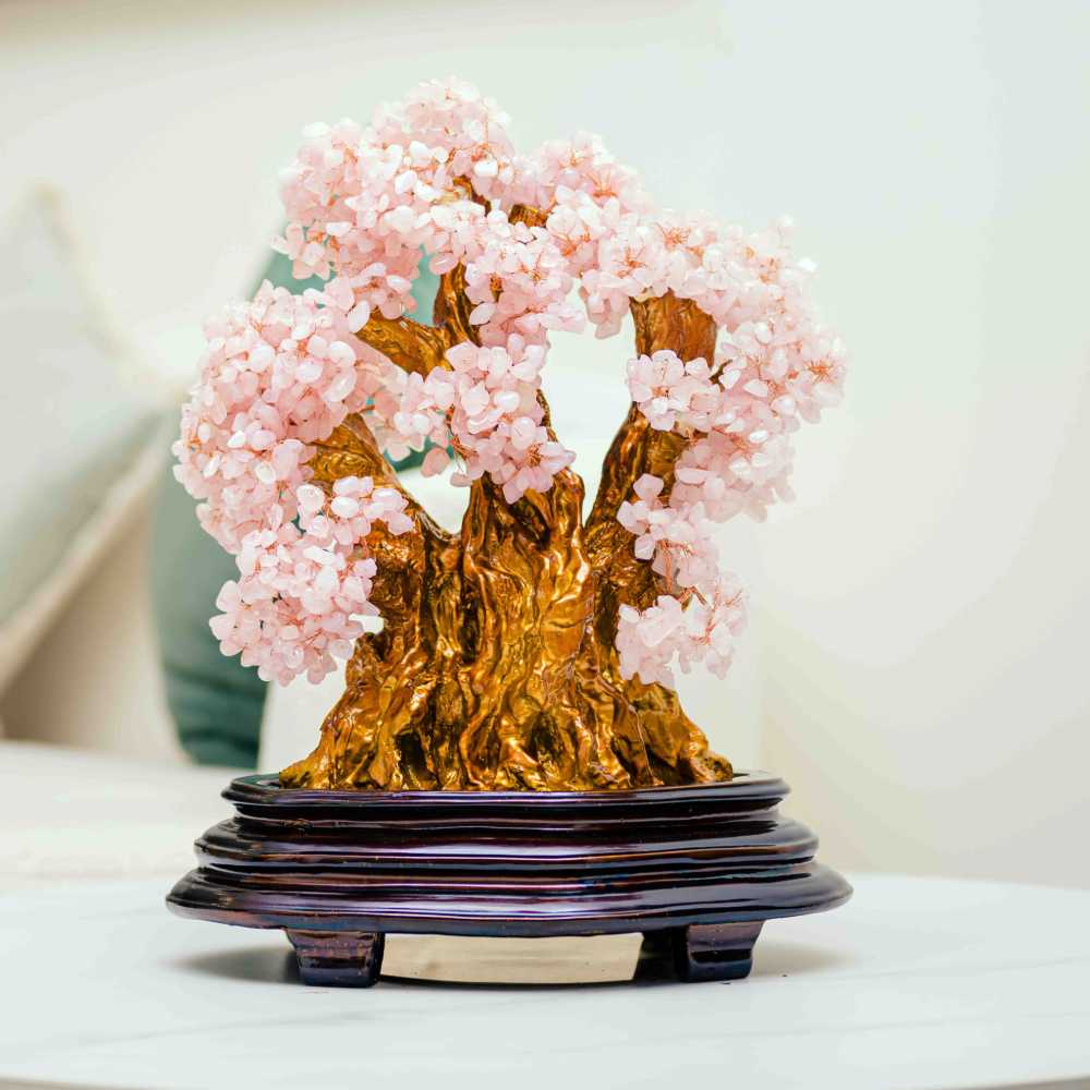 Rose Quartz Bonsai - The Tree of Love