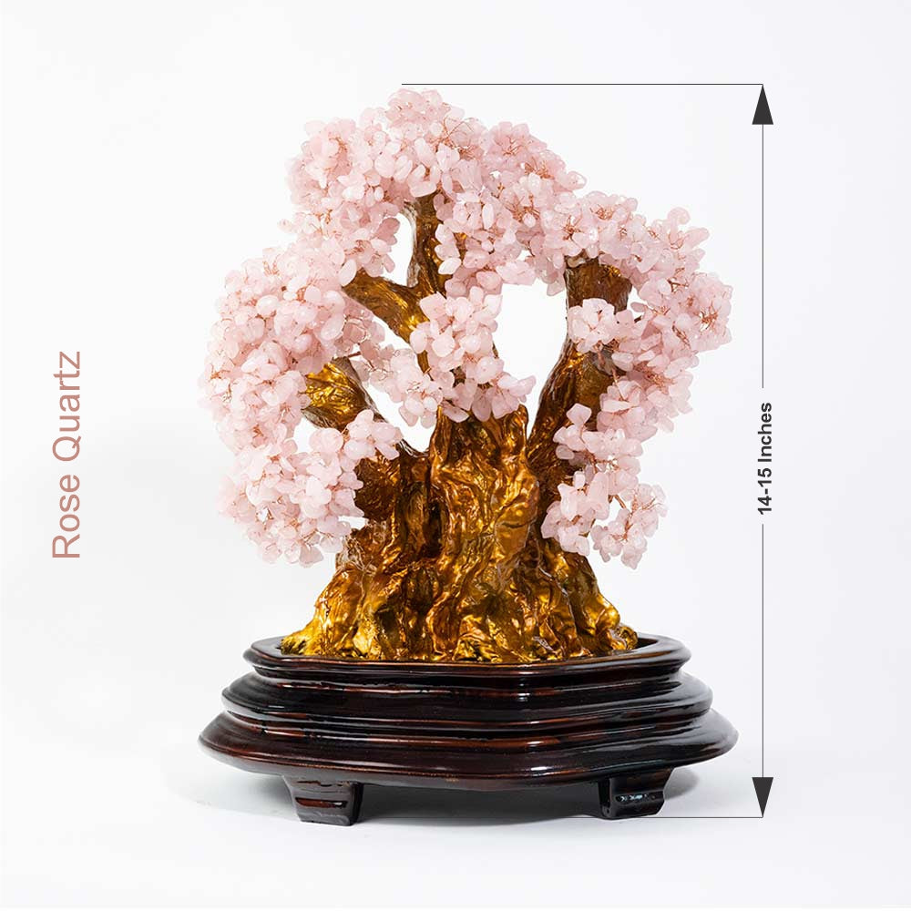 Rose Quartz Bonsai - The Tree of Love
